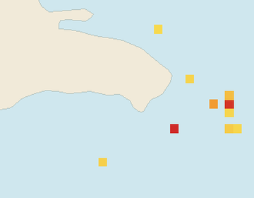 Satellite floating-algae map near Bayahibe, Nov 2023 (opens full map image in a new tab)