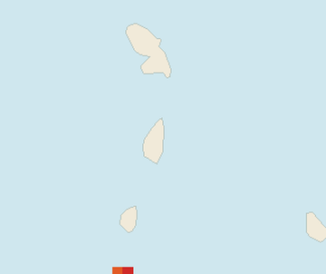 Satellite floating-algae map near Saint Lucia East Coast, Nov 2023 (opens full map image in a new tab)