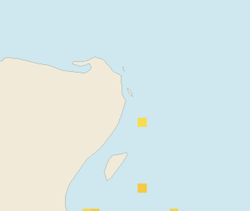 Satellite floating-algae map near Cancun Hotel Zone, Dec 2023 (opens full map image in a new tab)