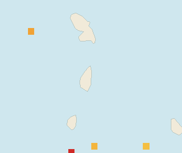 Satellite floating-algae map near Saint Lucia East Coast, Dec 2023 (opens full map image in a new tab)