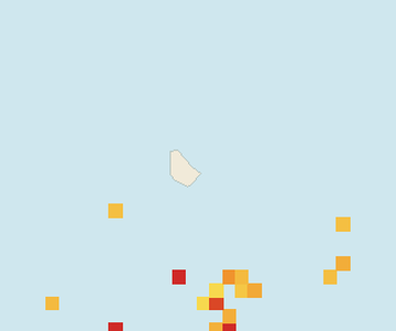 Satellite floating-algae map near Eastern Barbados, Jan 2024 (opens full map image in a new tab)