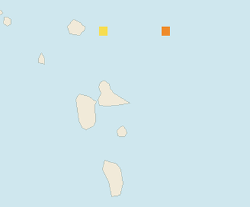 Satellite floating-algae map near Guadeloupe Atlantic Coast, Jan 2024 (opens full map image in a new tab)
