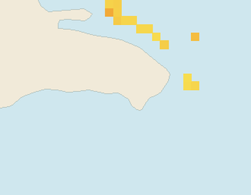 Satellite floating-algae map near Bayahibe, Feb 2024 (opens full map image in a new tab)