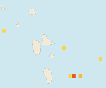 Satellite floating-algae map near Guadeloupe Atlantic Coast, Feb 2024 (opens full map image in a new tab)