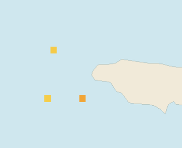 Satellite floating-algae map near Negril, Feb 2024 (opens full map image in a new tab)