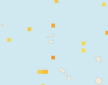 Satellite floating-algae map near St. Maarten, Apr 2024 (opens full map image in a new tab)