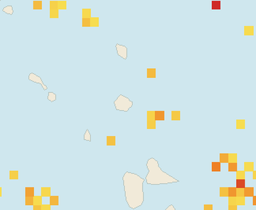 Satellite floating-algae map near Antigua East Coast, May 2024 (opens full map image in a new tab)
