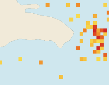 Satellite floating-algae map near Bayahibe, May 2024 (opens full map image in a new tab)