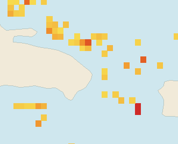 Satellite floating-algae map near Punta Cana and Bavaro, Jun 2024 (opens full map image in a new tab)
