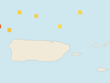 Satellite floating-algae map near San Juan and Isla Verde, Jun 2024 (opens full map image in a new tab)
