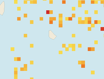 Satellite floating-algae map near South Coast Barbados, Jun 2024 (opens full map image in a new tab)