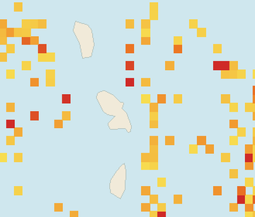 Satellite floating-algae map near Martinique Atlantic Coast, Jul 2024 (opens full map image in a new tab)
