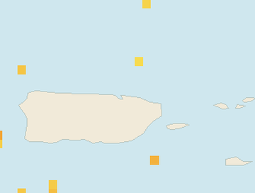 Satellite floating-algae map near San Juan and Isla Verde, Jul 2024 (opens full map image in a new tab)