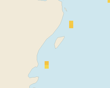 Satellite floating-algae map near Akumal, Aug 2024 (opens full map image in a new tab)