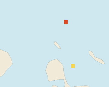 Satellite floating-algae map near Aruba Palm and Eagle Beach, Aug 2024 (opens full map image in a new tab)
