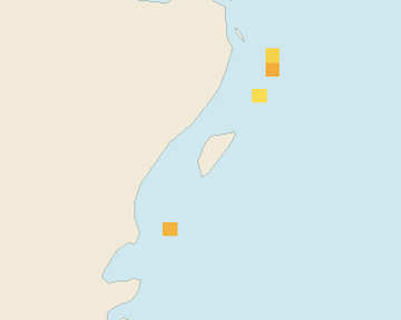Satellite floating-algae map near Akumal, Sep 2024 (opens full map image in a new tab)