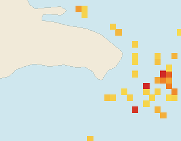 Satellite floating-algae map near Bayahibe, Sep 2024 (opens full map image in a new tab)