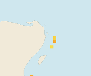 Satellite floating-algae map near Cancun Hotel Zone, Sep 2024 (opens full map image in a new tab)
