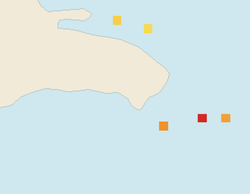 Satellite floating-algae map near Bayahibe, Nov 2024 (opens full map image in a new tab)