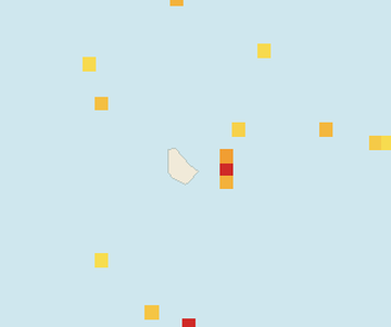 Satellite floating-algae map near Eastern Barbados, Dec 2024 (opens full map image in a new tab)