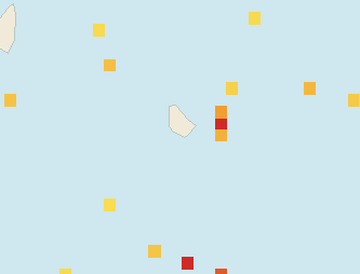 Satellite floating-algae map near South Coast Barbados, Dec 2024 (opens full map image in a new tab)