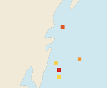 Satellite floating-algae map near Tulum Beach Zone, Dec 2024 (opens full map image in a new tab)