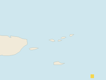 Satellite floating-algae map near St. Thomas, Jan 2025 (opens full map image in a new tab)