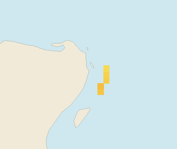Satellite floating-algae map near Cancun Hotel Zone, Feb 2025 (opens full map image in a new tab)
