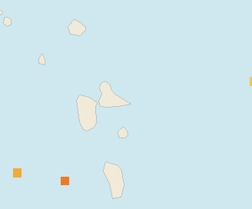 Satellite floating-algae map near Guadeloupe Atlantic Coast, Feb 2025 (opens full map image in a new tab)