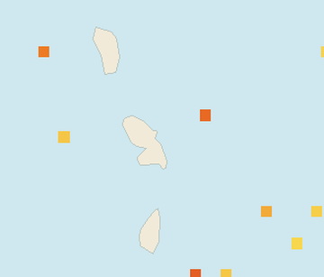 Satellite floating-algae map near Martinique Atlantic Coast, Feb 2025 (opens full map image in a new tab)