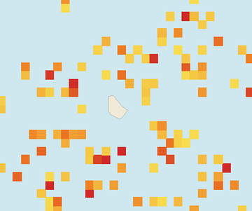 Satellite floating-algae map near Eastern Barbados, Mar 2025 (opens full map image in a new tab)