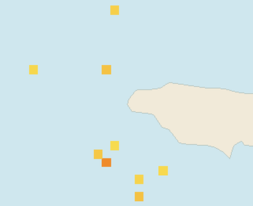 Satellite floating-algae map near Negril, Apr 2025 (opens full map image in a new tab)