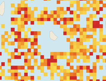 Satellite floating-algae map near South Coast Barbados, Apr 2025 (opens full map image in a new tab)