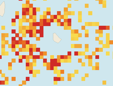 Satellite floating-algae map near South Coast Barbados, May 2025 (opens full map image in a new tab)