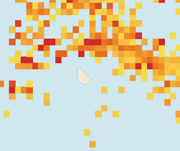 Satellite floating-algae map near Eastern Barbados, Jun 2025 (opens full map image in a new tab)