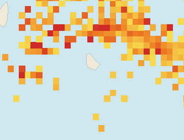 Satellite floating-algae map near South Coast Barbados, Jun 2025 (opens full map image in a new tab)