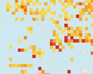 Satellite floating-algae map near St. Maarten, Jun 2025 (opens full map image in a new tab)