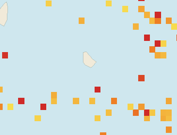 Satellite floating-algae map near South Coast Barbados, Sep 2025 (opens full map image in a new tab)