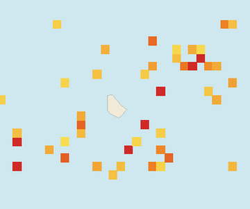 Satellite floating-algae map near Eastern Barbados, Oct 2025 (opens full map image in a new tab)