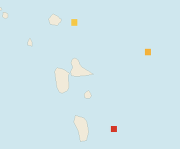 Satellite floating-algae map near Guadeloupe Atlantic Coast, Oct 2025 (opens full map image in a new tab)