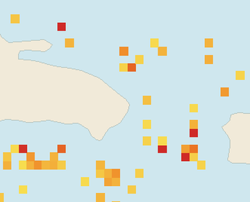 Satellite floating-algae map near Punta Cana and Bavaro, Nov 2025 (opens full map image in a new tab)