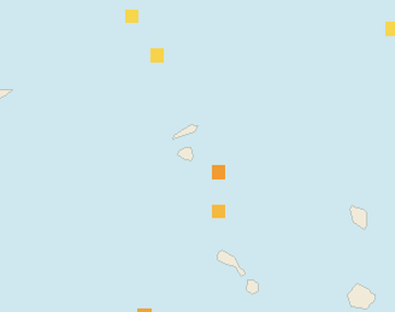 Satellite floating-algae map near St. Maarten, Nov 2025 (opens full map image in a new tab)