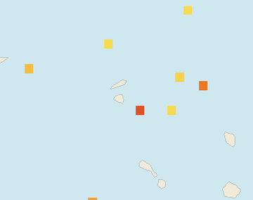 Satellite floating-algae map near St. Maarten, Dec 2025 (opens full map image in a new tab)