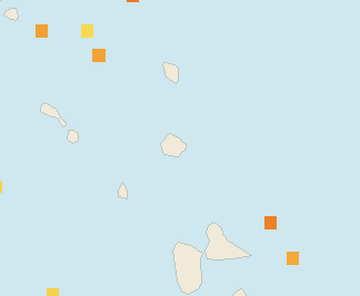 Satellite floating-algae map near Antigua East Coast, Jan 2026 (opens full map image in a new tab)