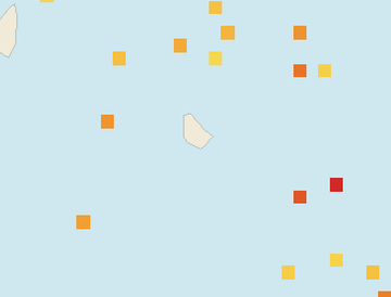 Satellite floating-algae map near South Coast Barbados, Jan 2026 (opens full map image in a new tab)