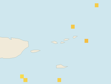 Satellite floating-algae map near St. Thomas, Jan 2026 (opens full map image in a new tab)