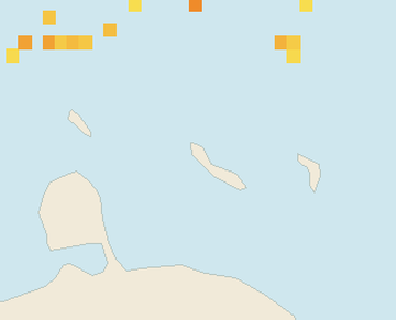 Satellite floating-algae map near Curacao West Coast, Mar 2026 (opens full map image in a new tab)