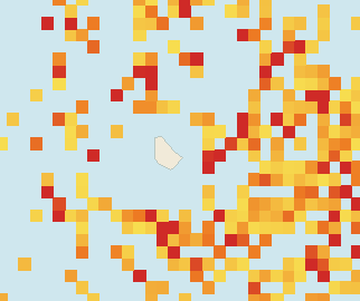 Satellite floating-algae map near Eastern Barbados, Apr 2026 (opens full map image in a new tab)