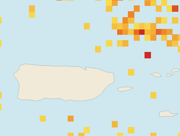 Satellite floating-algae map near San Juan and Isla Verde, Apr 2026 (opens full map image in a new tab)