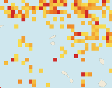 Satellite floating-algae map near St. Maarten, Apr 2026 (opens full map image in a new tab)